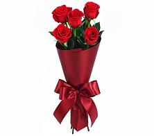 Букет 5 Красных роз Эдлесс Лав в Богандинском