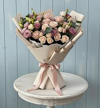 Букет цветов из:  Розы и Лизиантусы #REPLACE_PRED# Богандинском