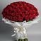 Букет 101 Красная роза Блэк Мэджик в Богандинском