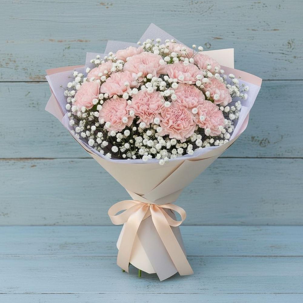 Букет цветов из: Гвоздики в Богандинском