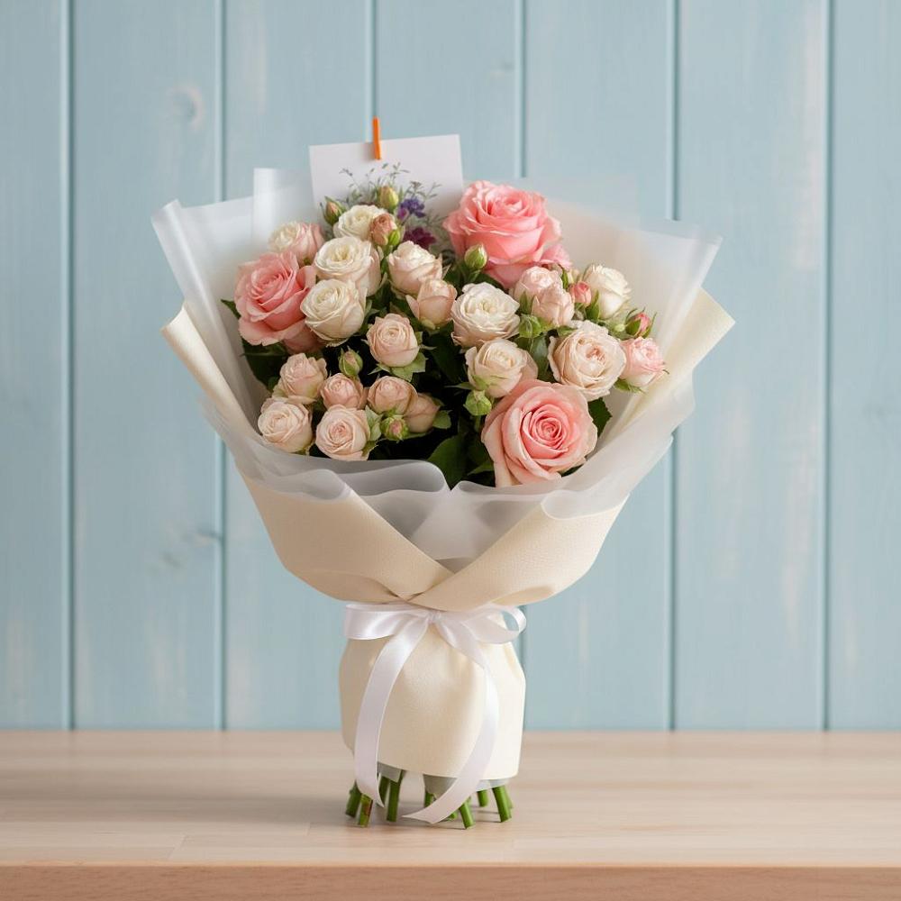 Букет цветов из: Розы в Богандинском