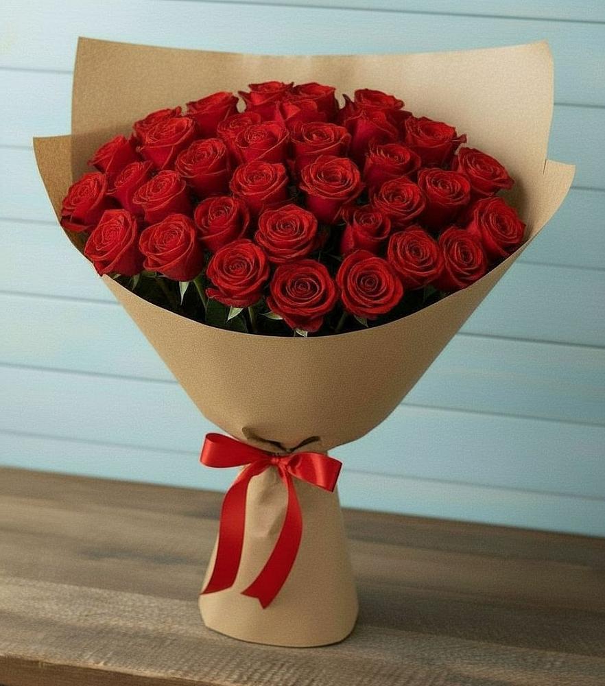 Букет Красные розы Милано в Богандинском