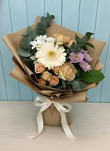 Букет цветов из:  Герберы и Хризантемы в Богандинском