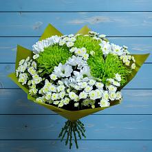 Букет цветов из:  Хризантемы #REPLACE_PRED# Богандинском