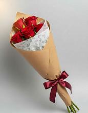 Букет цветов из:  Розы в Богандинском