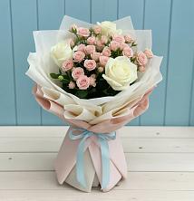 Букет цветов из:  Розы в Богандинском