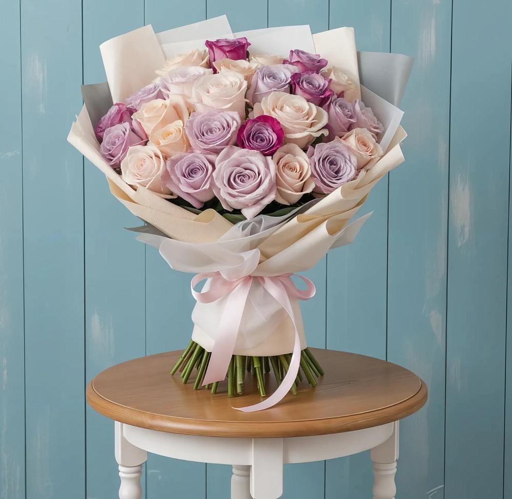 Букет цветов из: Розы в Богандинском