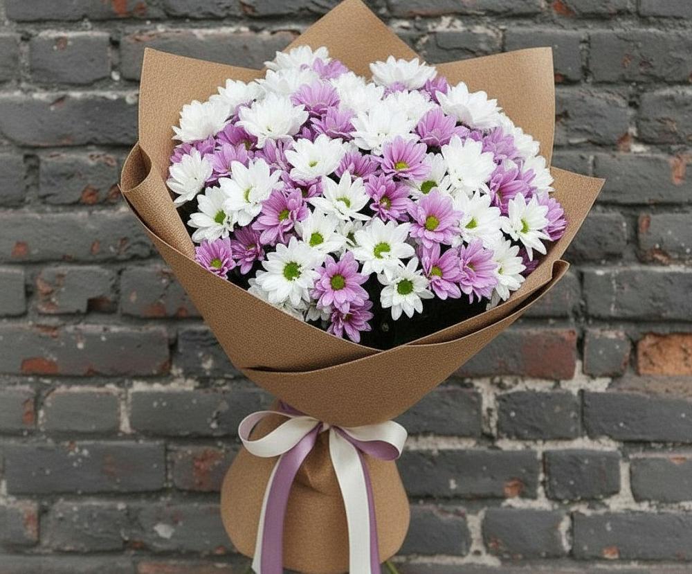 Букет цветов из: Хризантемы в Богандинском