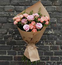 Букет цветов из:  Розы в Богандинском