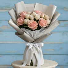 Букет цветов из:  Розы в Богандинском