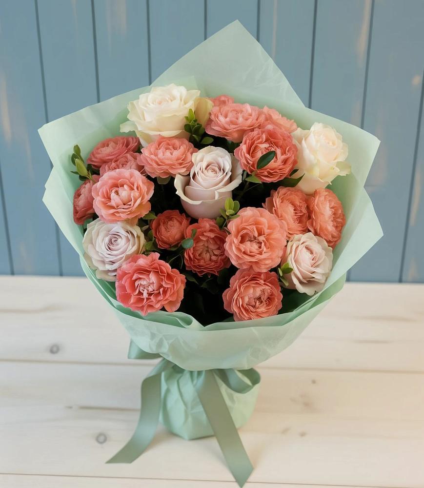 Букет цветов из: Розы в Богандинском