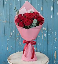 Букет цветов из:  Розы в Богандинском