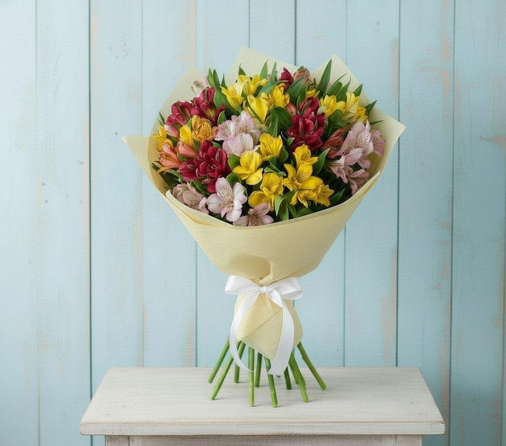 Букет цветов из: Альстромерии в Богандинском