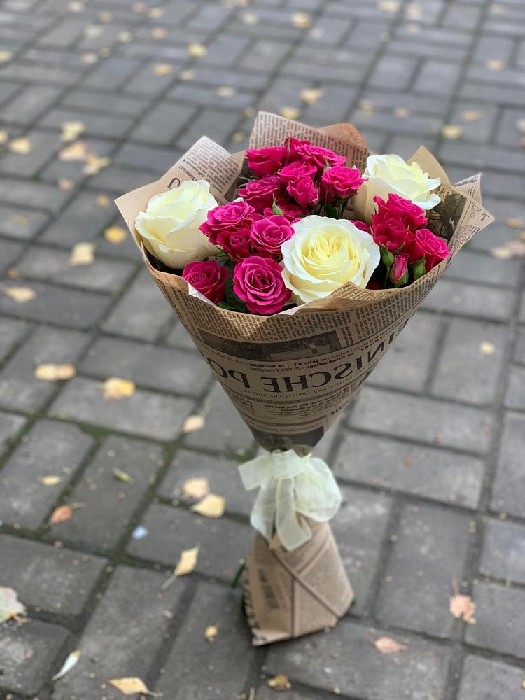 Букет цветов из: Розы в Богандинском