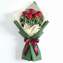 Букет цветов из:  Розы в Богандинском