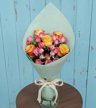 Букет цветов из:  Розы в Богандинском