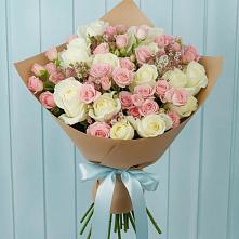 Букет цветов из:  Розы в Богандинском